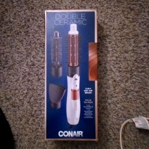Conair double ceramic 3-in-1 hot air brush